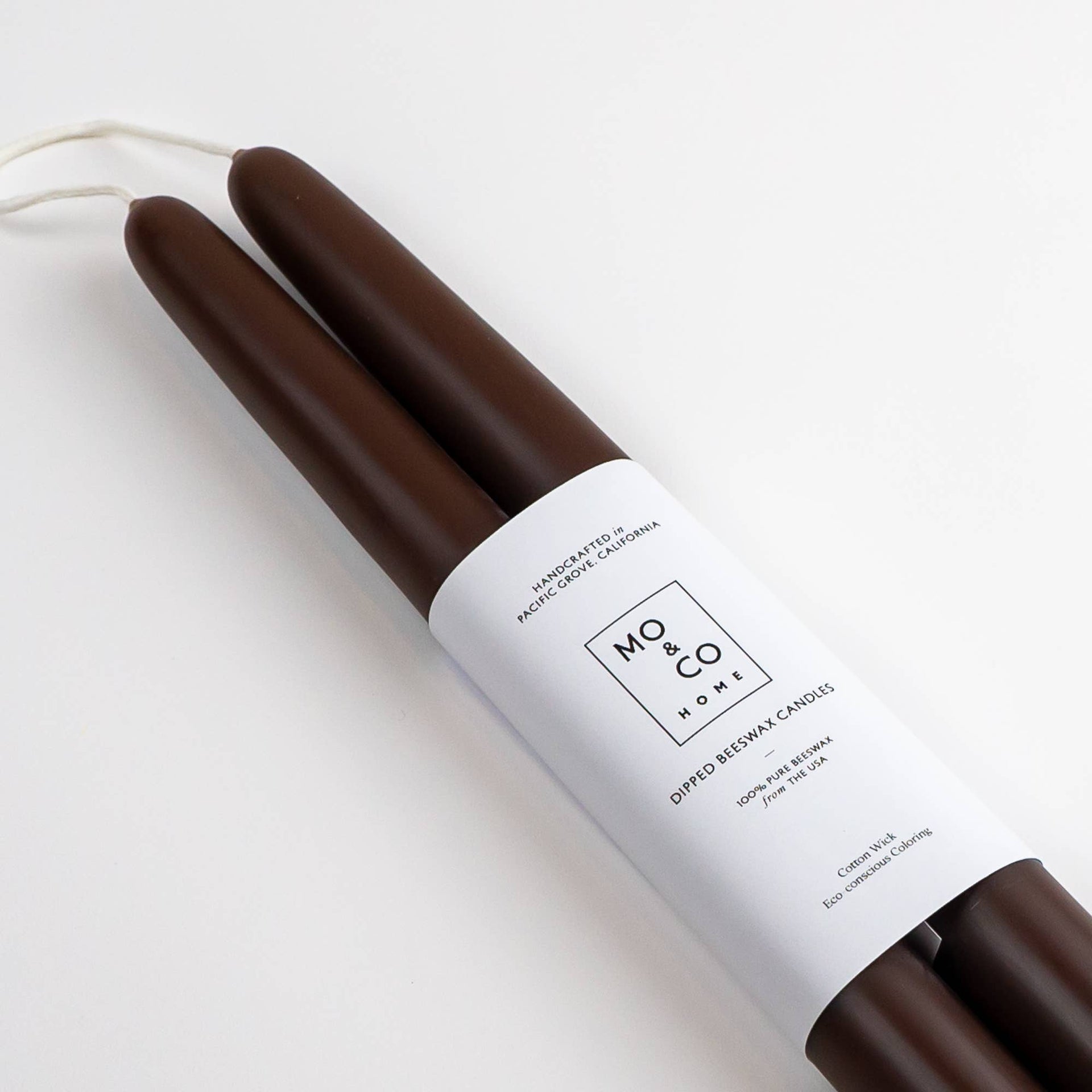 100% Beeswax Dipped Candles | Chestnut