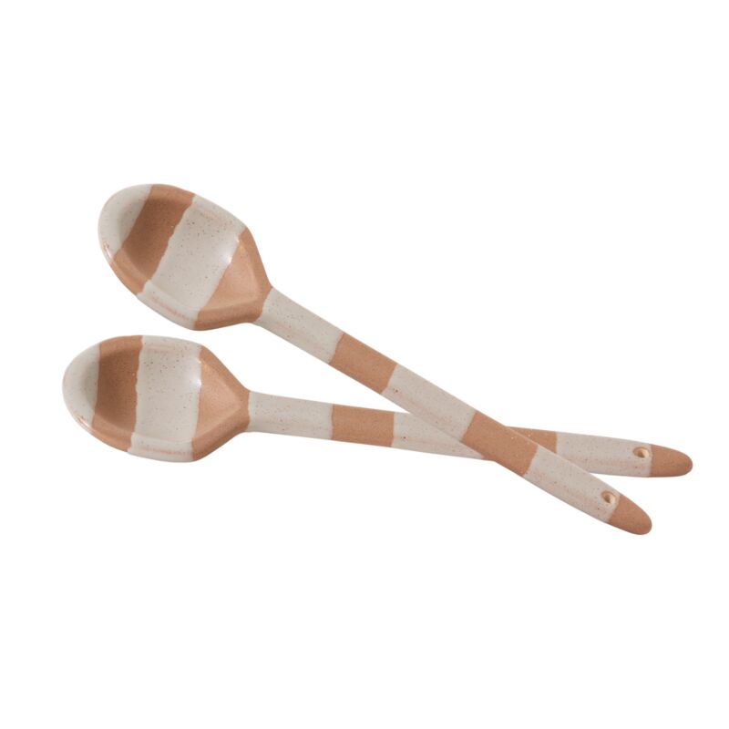 Terra Stripe Serving Spoon