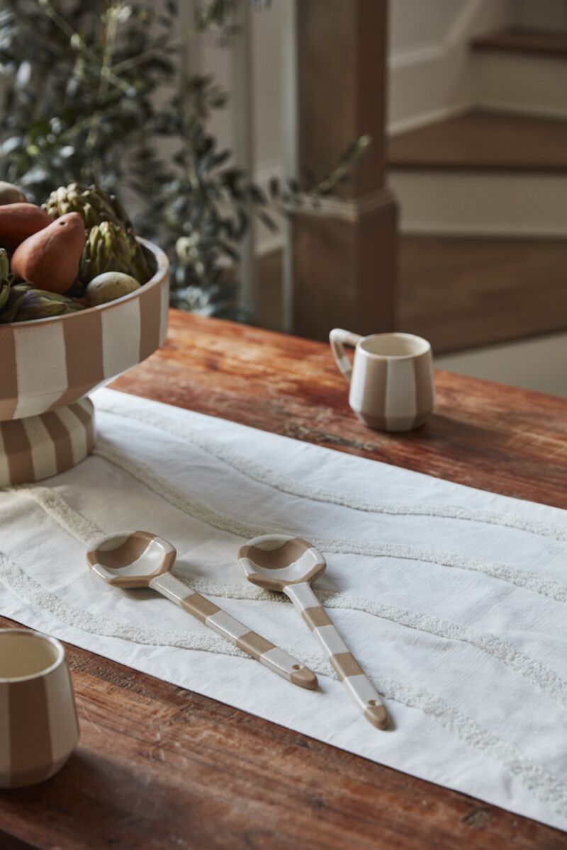 Terra Stripe Serving Spoon