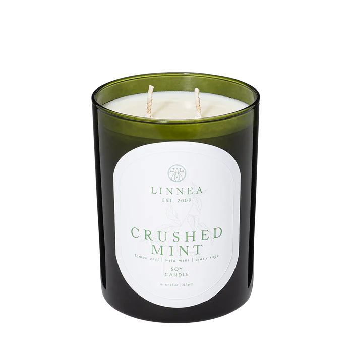 Linnea Crushed Mint Large 2-wick Candle