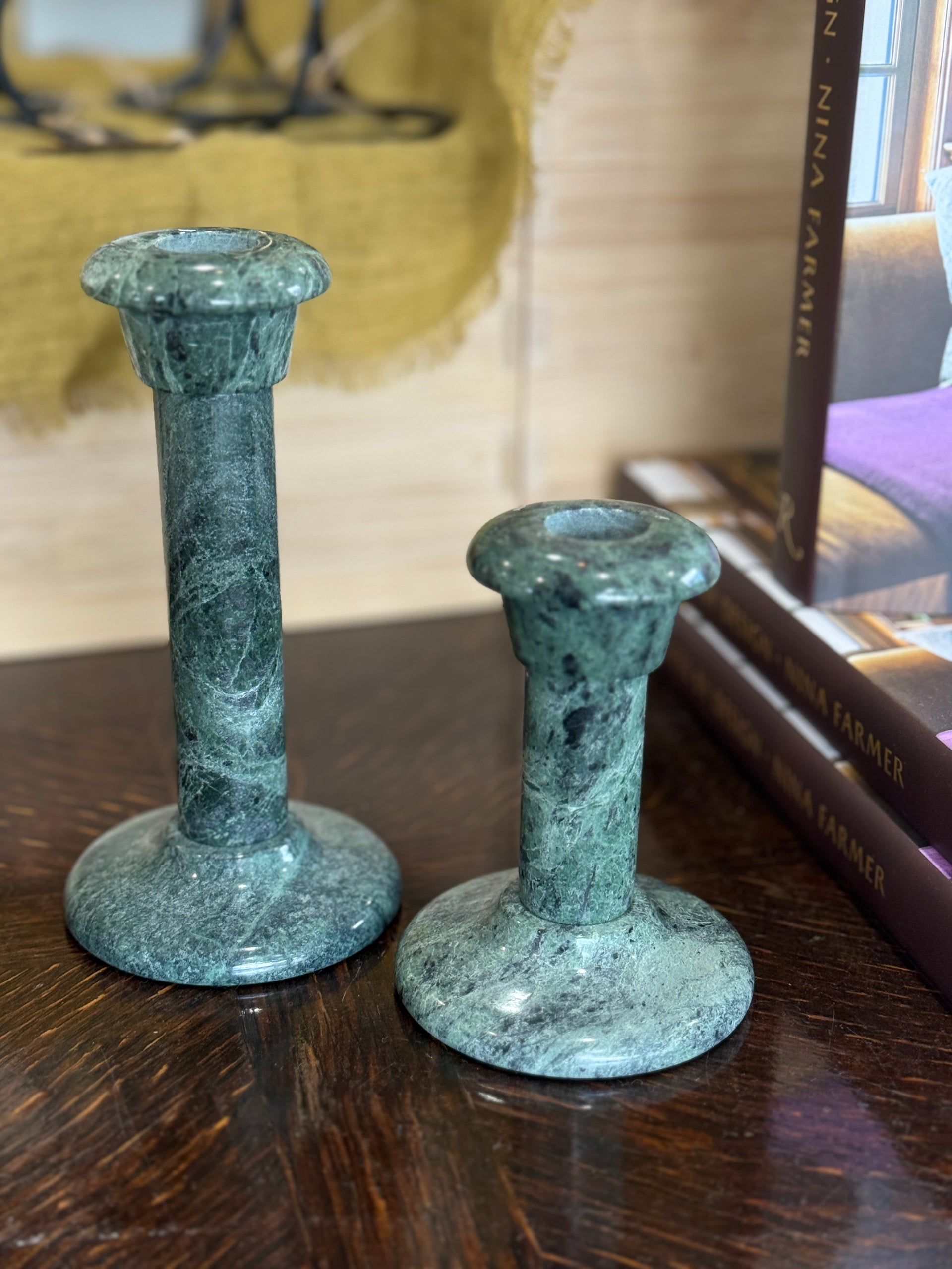 Green Marble Candlestick