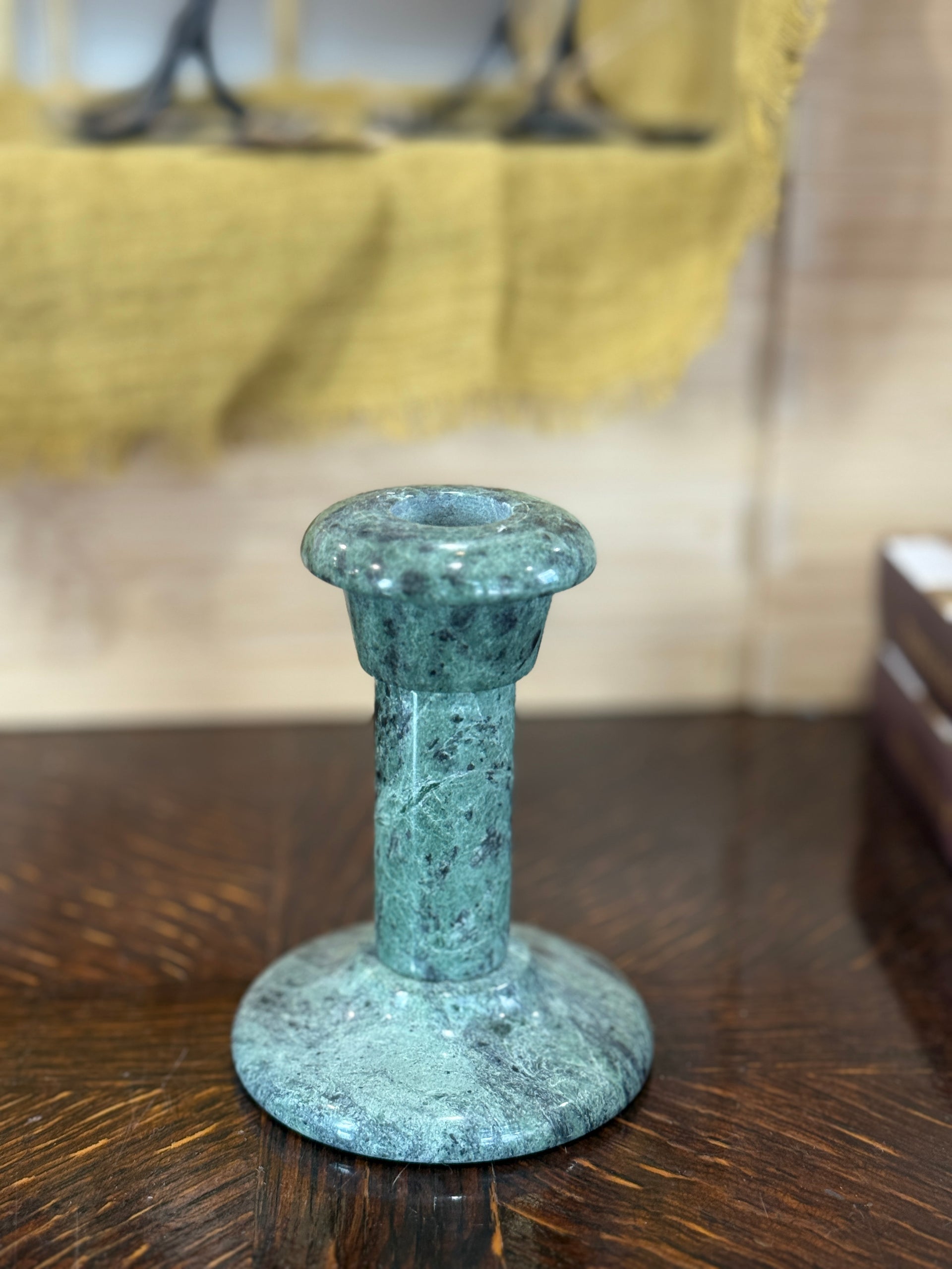 Green Marble Candlestick