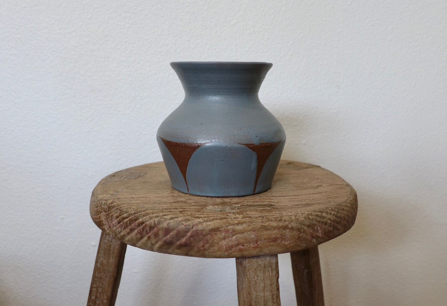 Short Blue Vase
