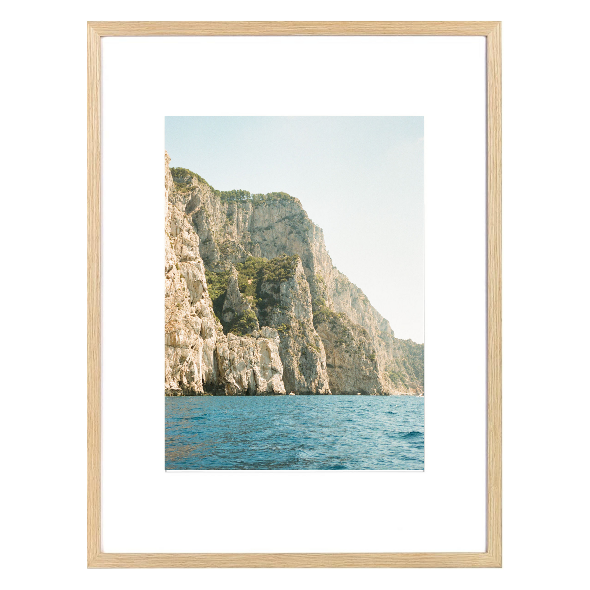 Framed Madeline Harper Capri Cliffside Print