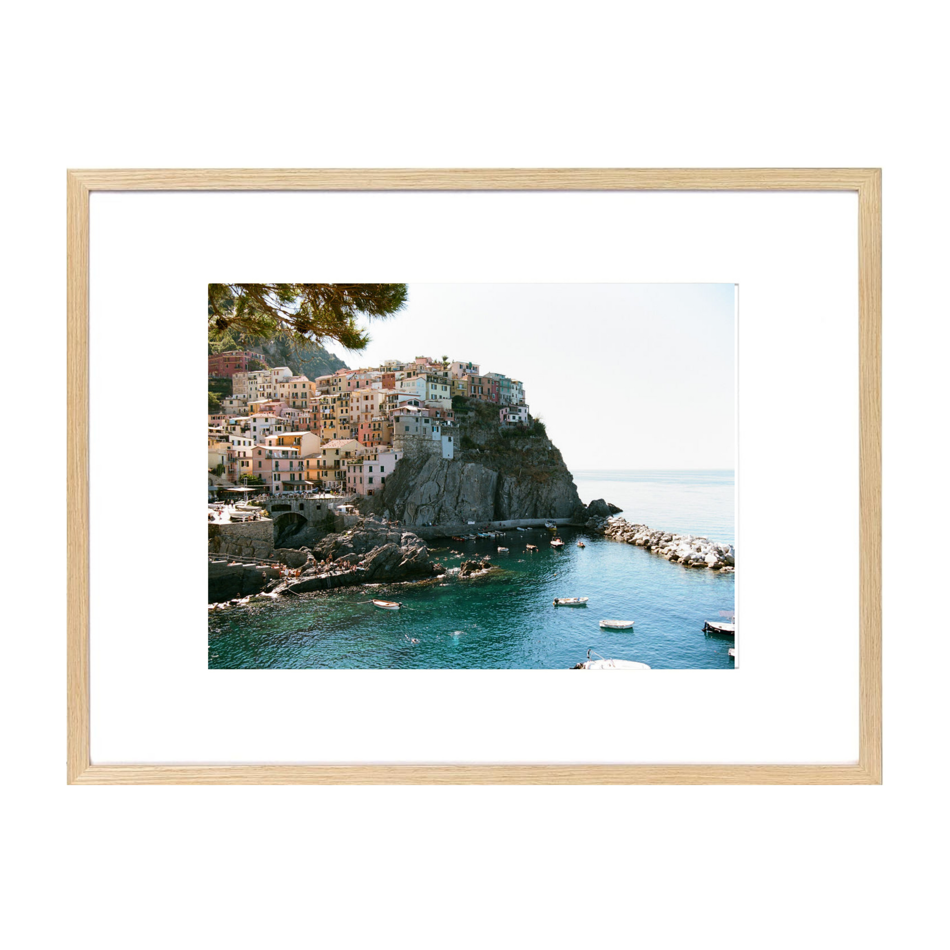 Framed Madeline Harper Cinque Terre Cliffs Print