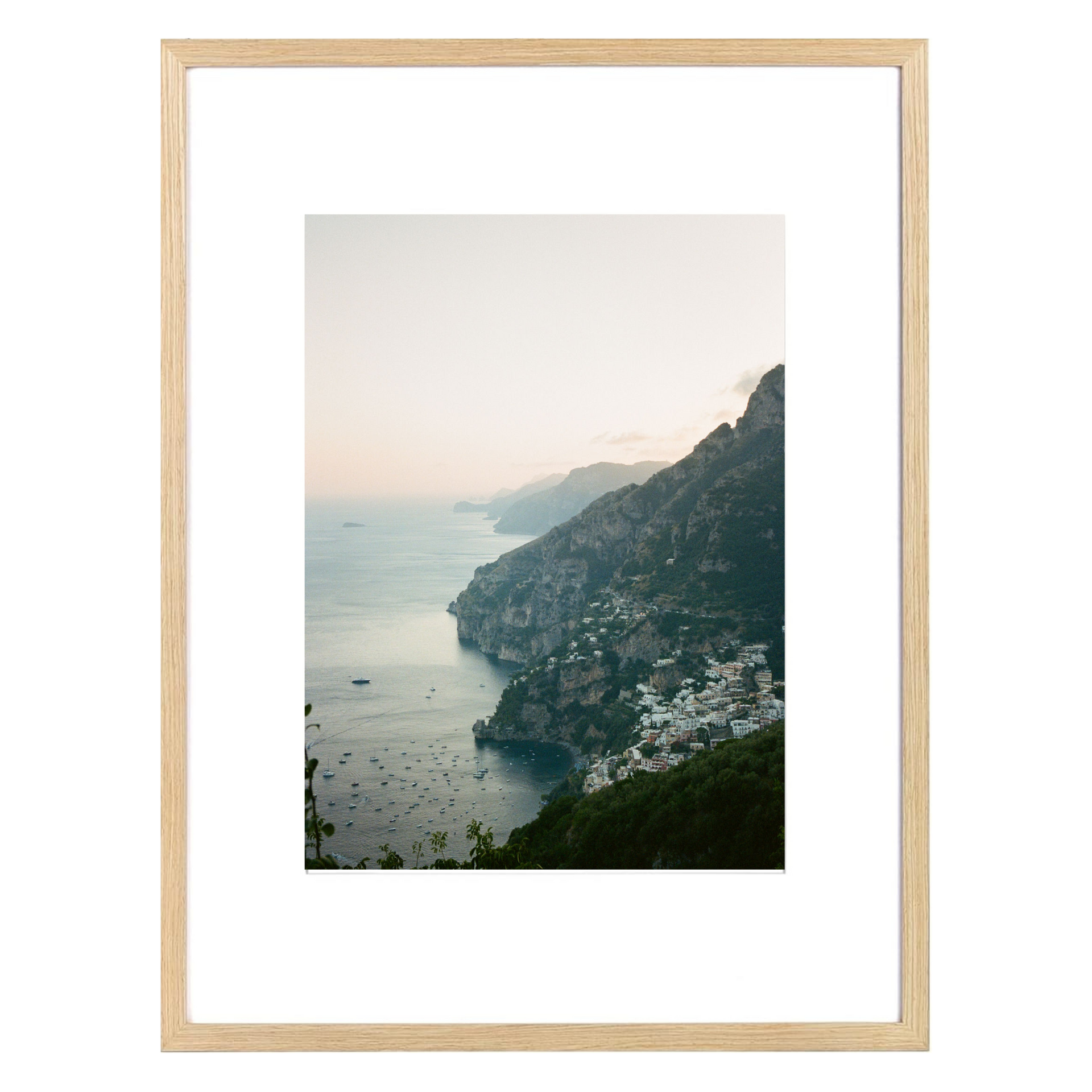 Framed Madeline Harper Positano at Dusk Print