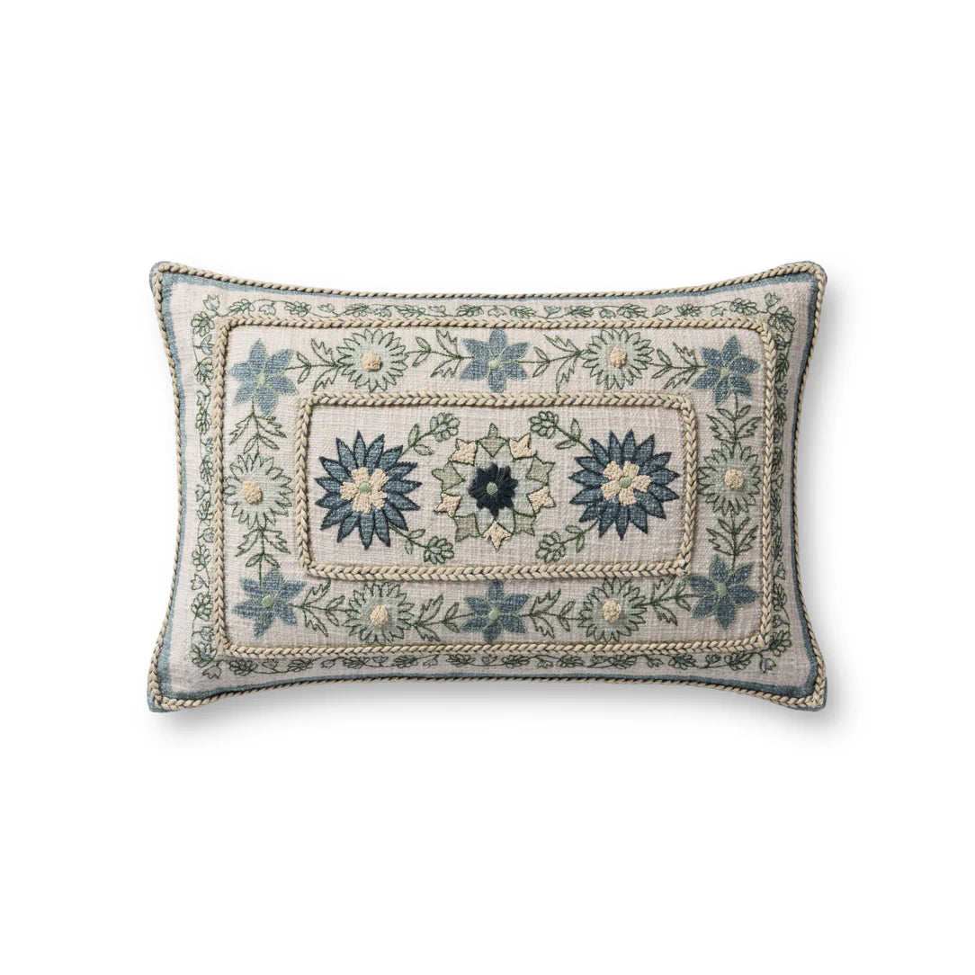 Blue Meadow Lumbar Pillow