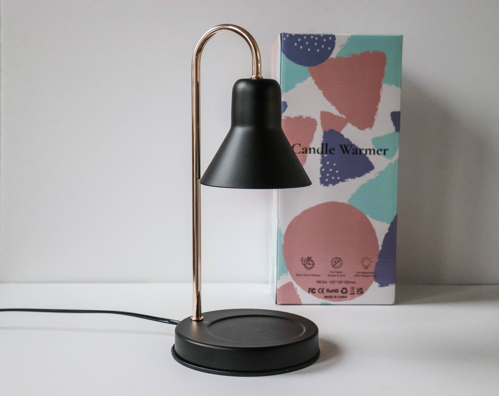 Black Candle Lamp