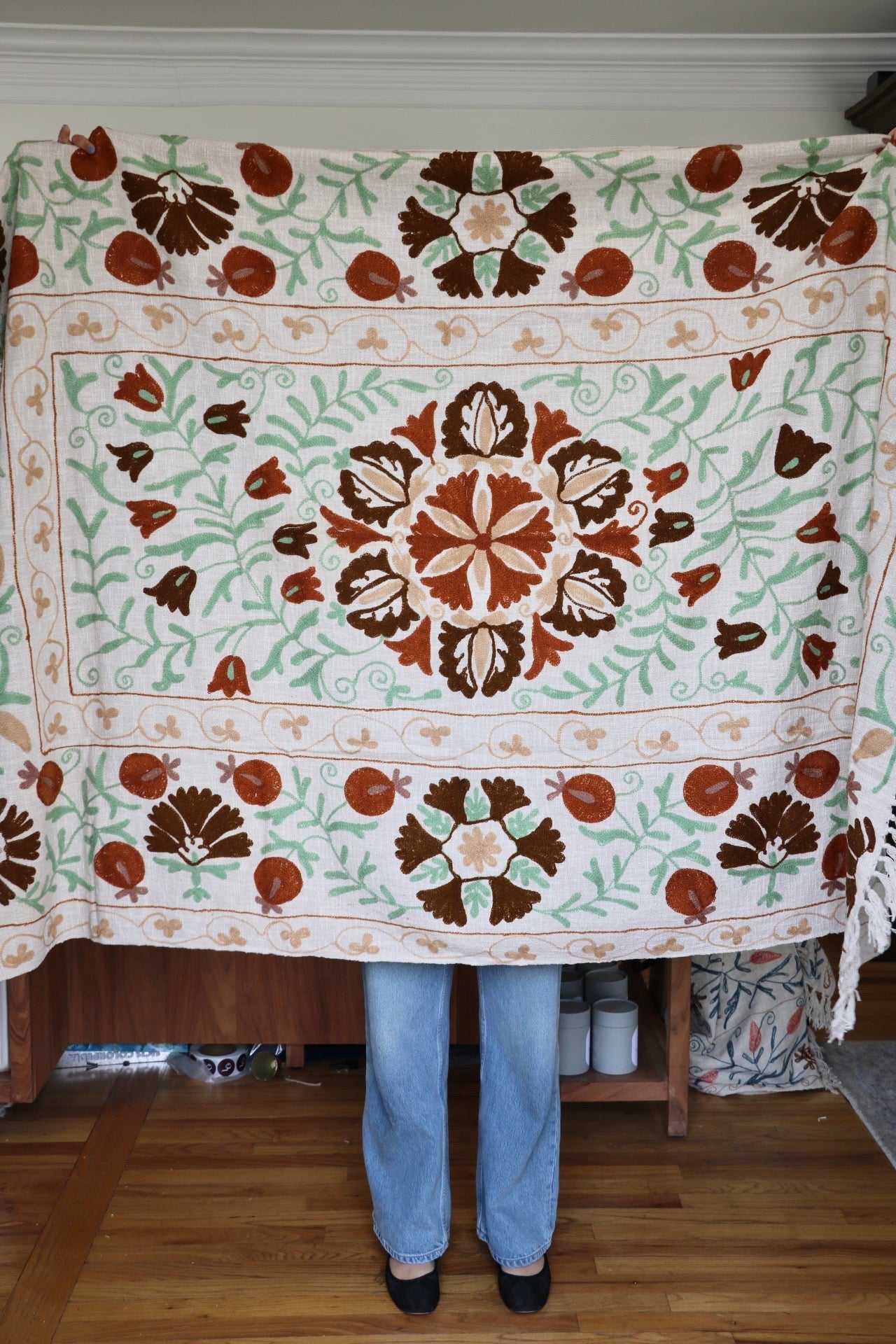 Embroidered Cotton Blanket
