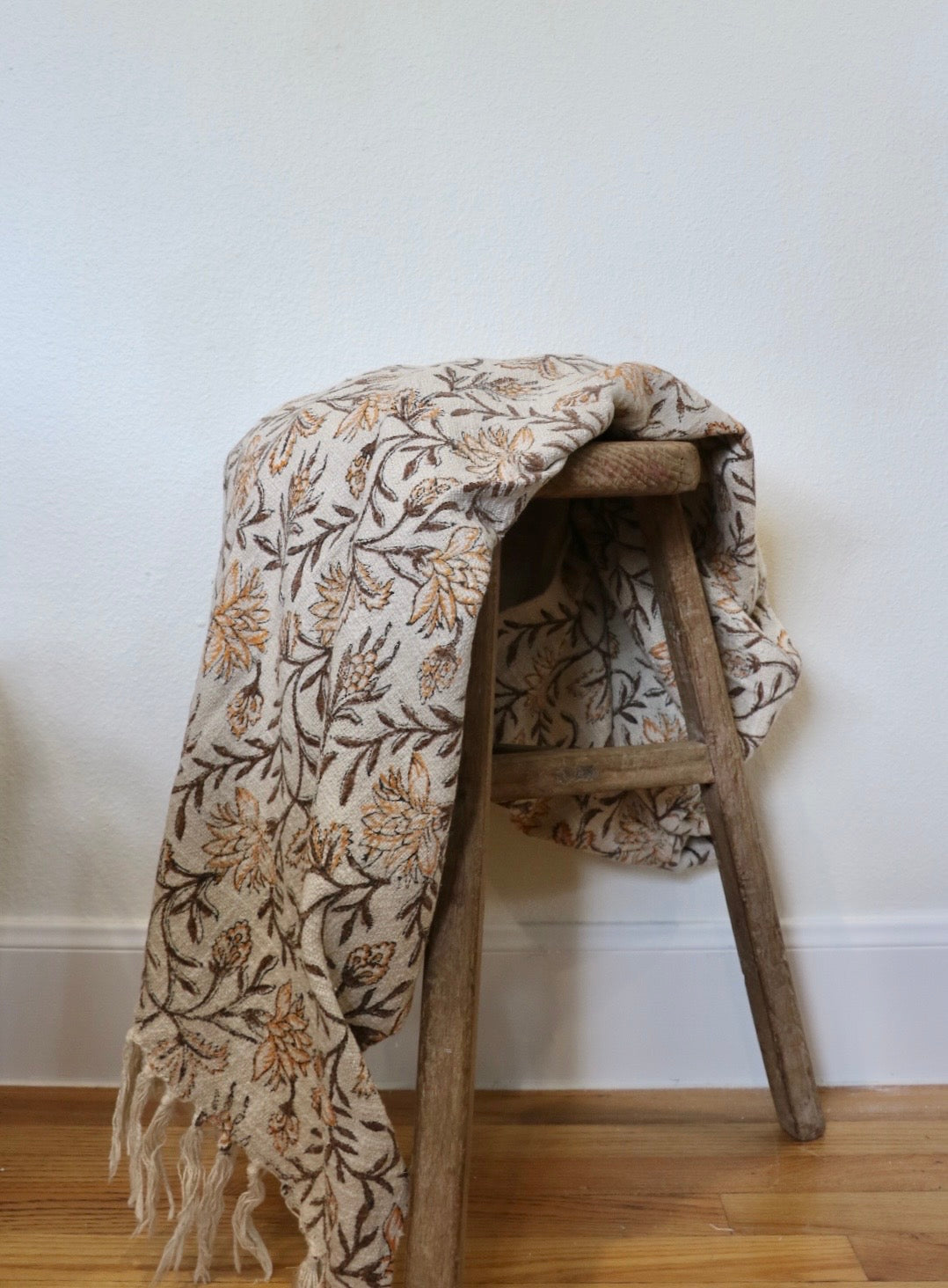 Floral Cotton Throw