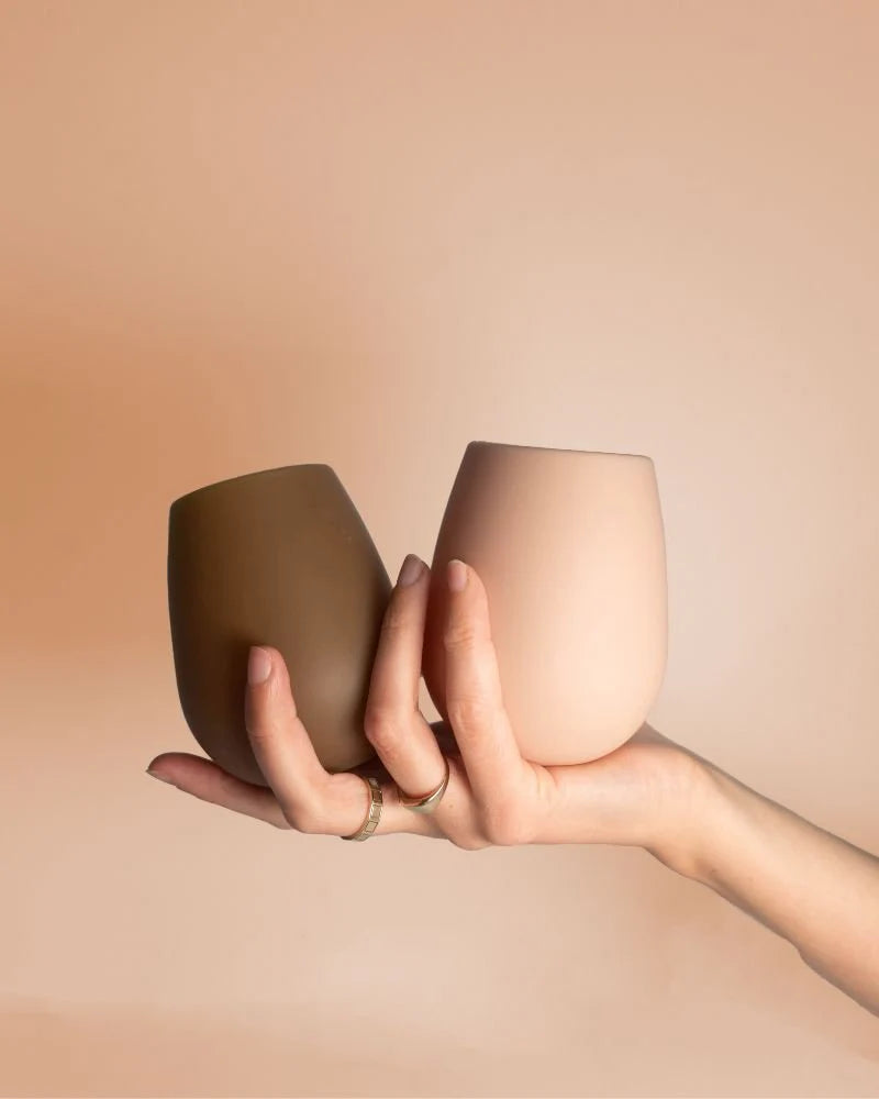 Stemless Silicone Wine Glasses
