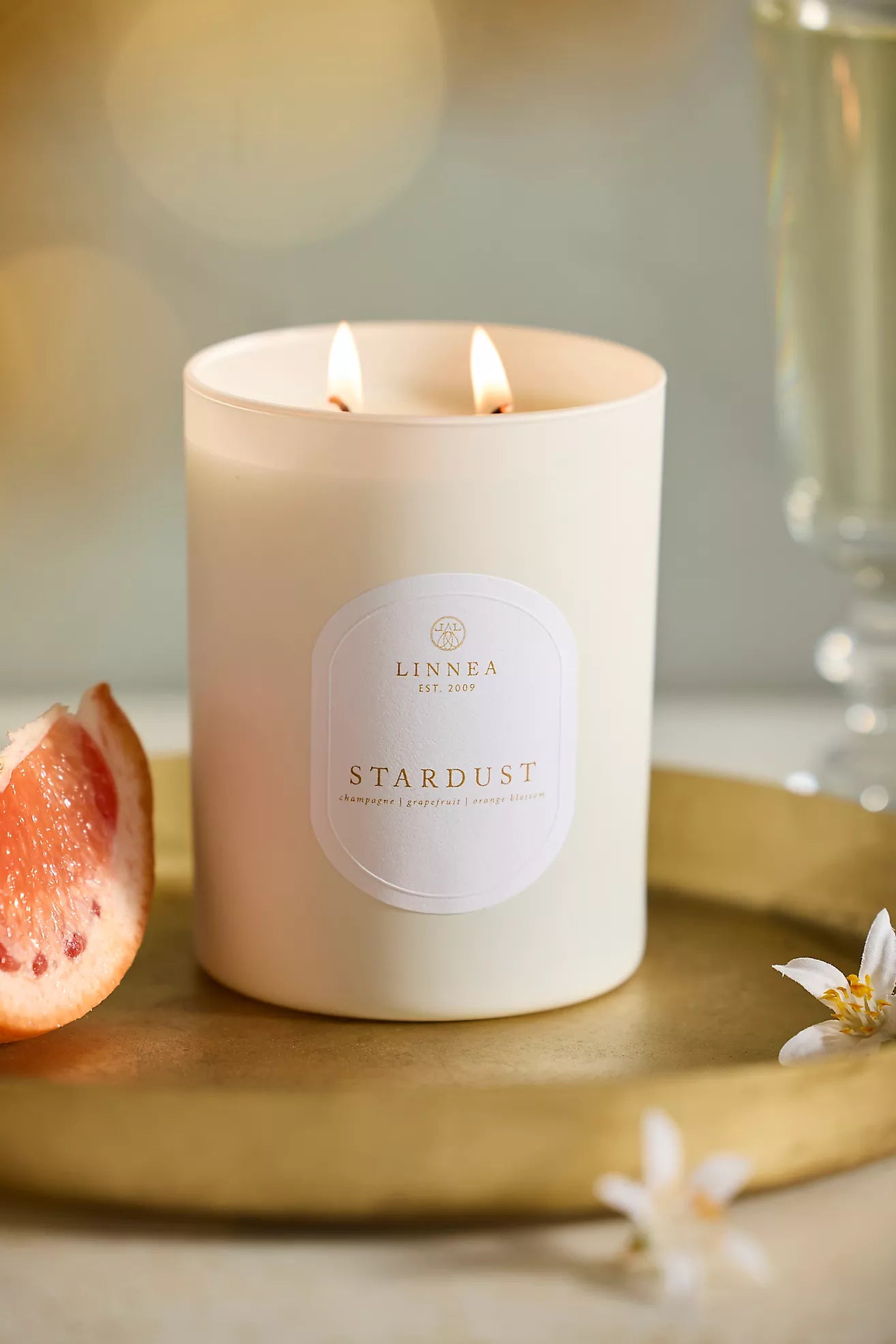 Linnea Stardust Large 2-wick Candle