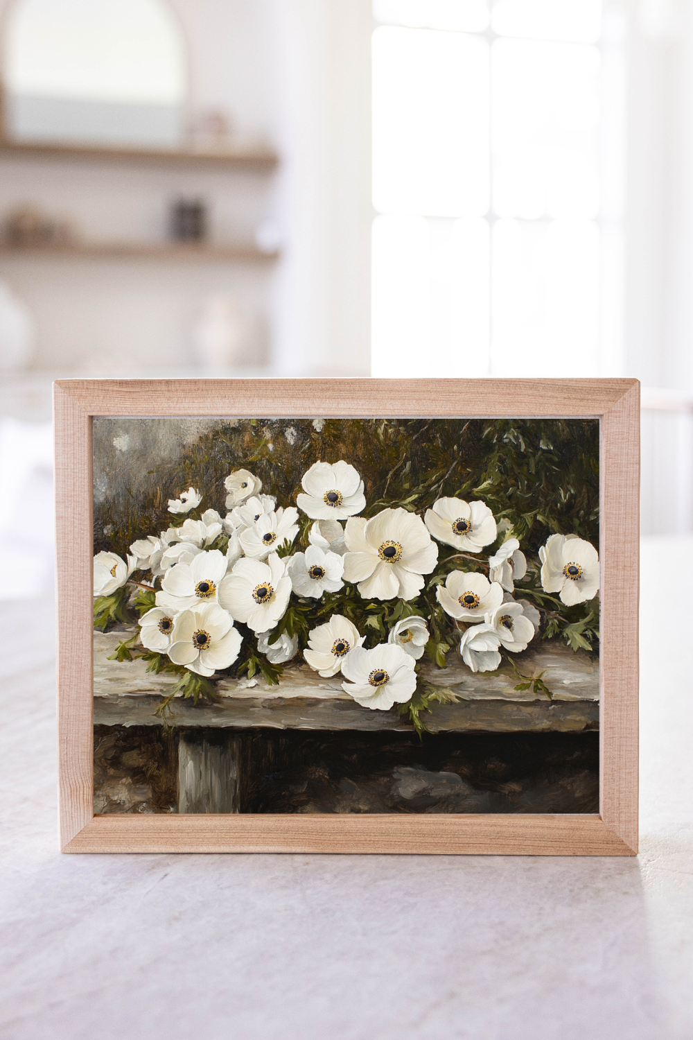 Vintage Anemone Framed Art