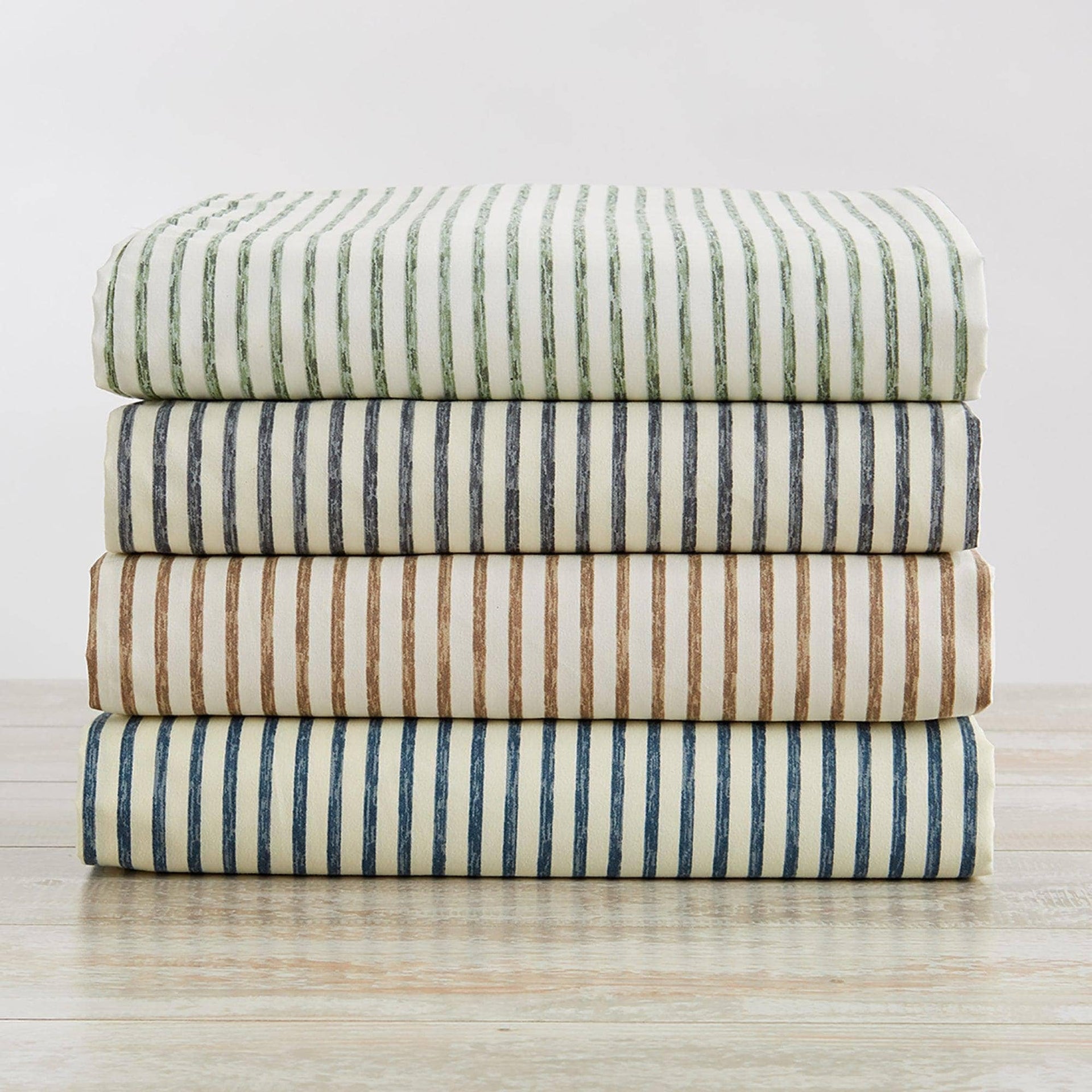 Striped Microfiber Sheet Set