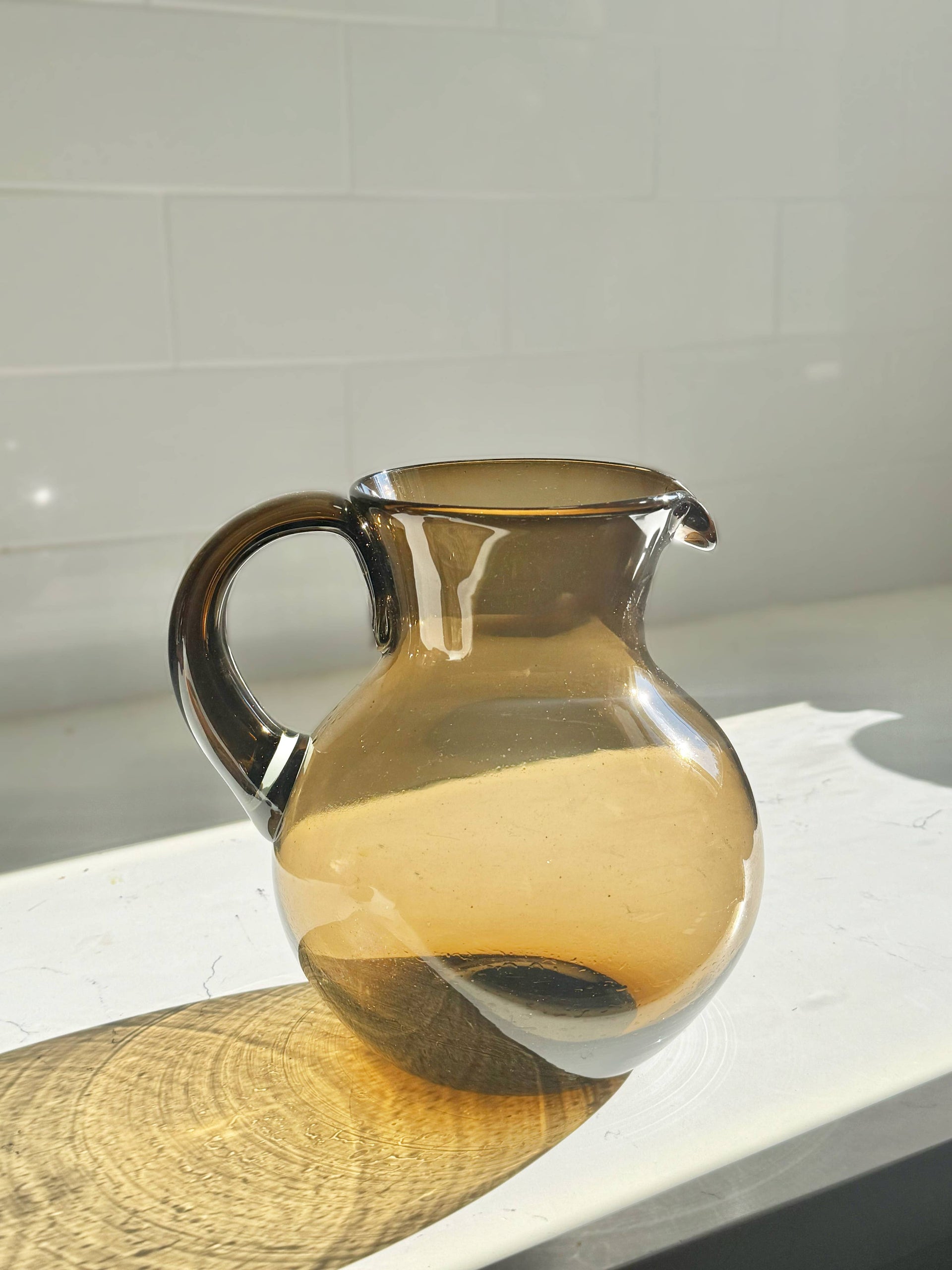 Handblown Pitcher | Amber