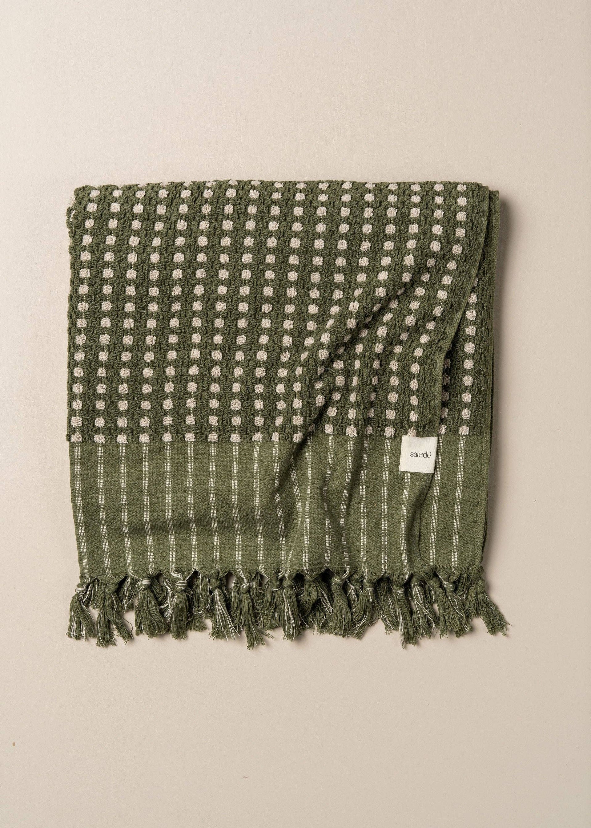 Chickpea Towel Collection | Olive/Stone