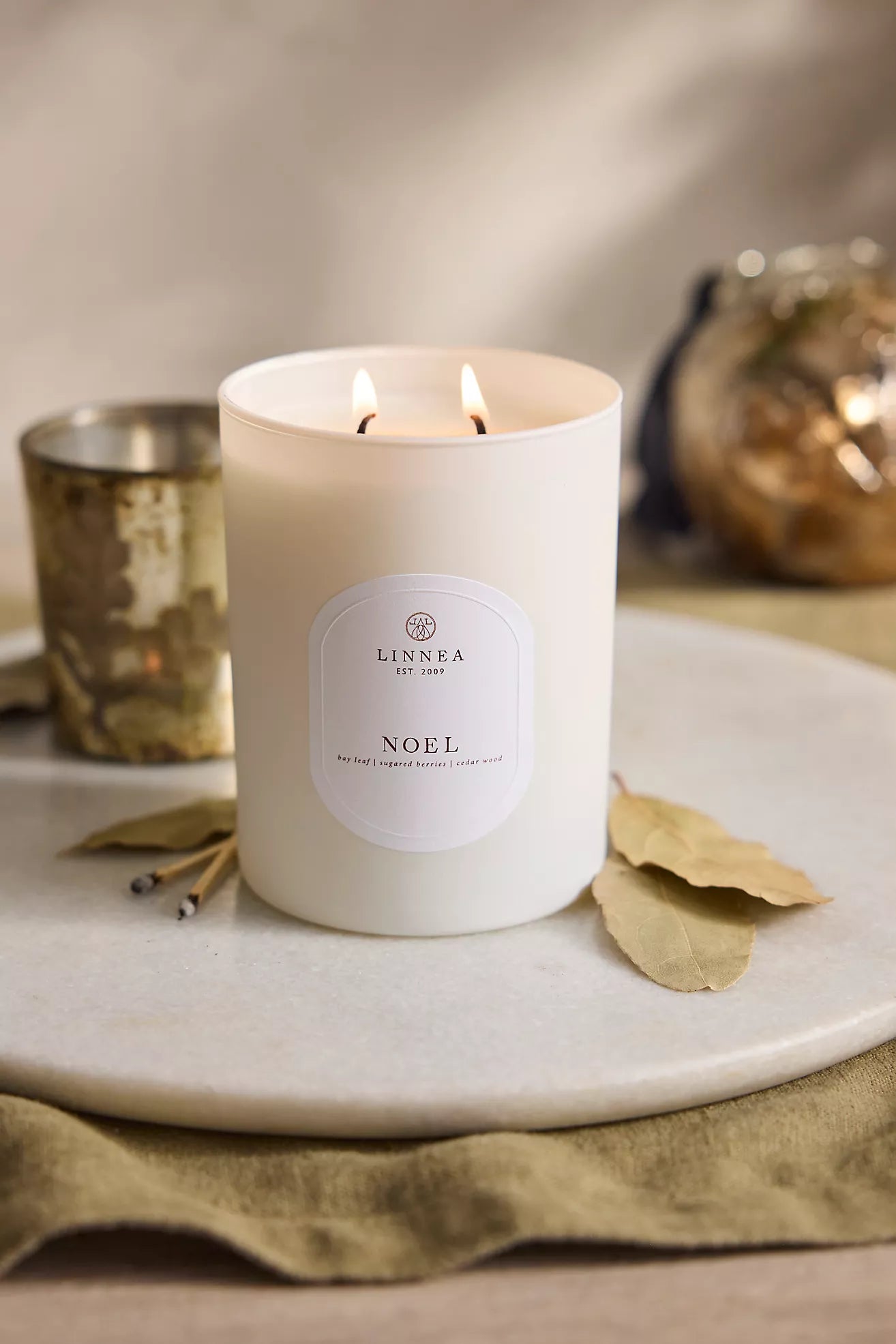 Linnea Noel Large 2-wick Candle