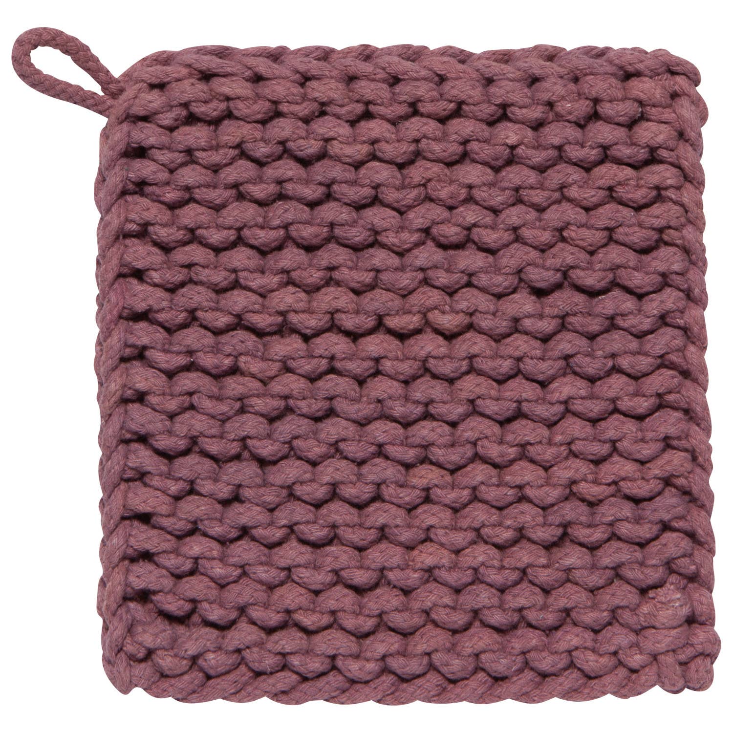 Knit Potholder | Ash Plum