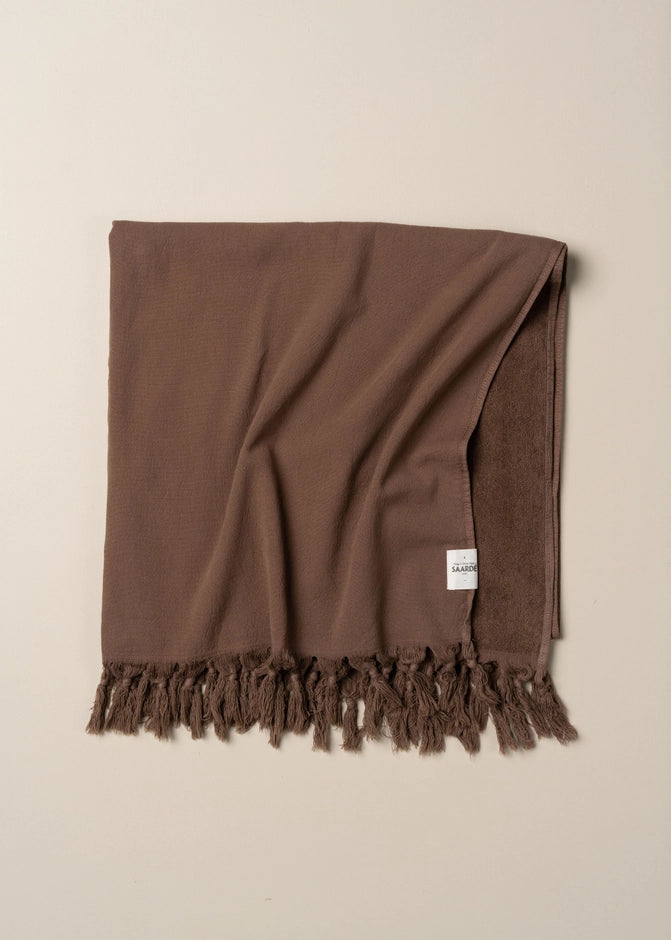 Vintage Wash Bath Towel Collection | Chocolate