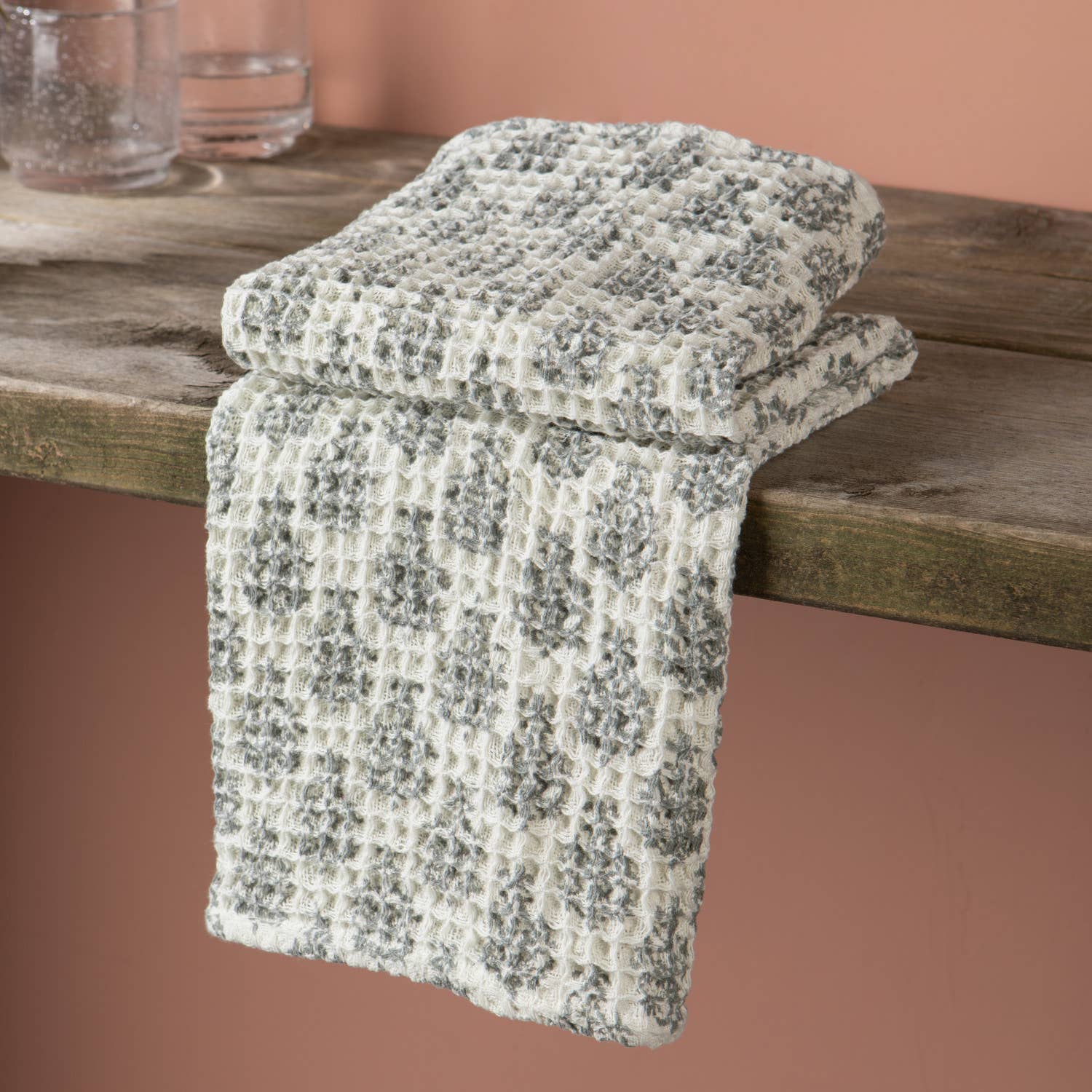 Blomma Block Print Dishtowel