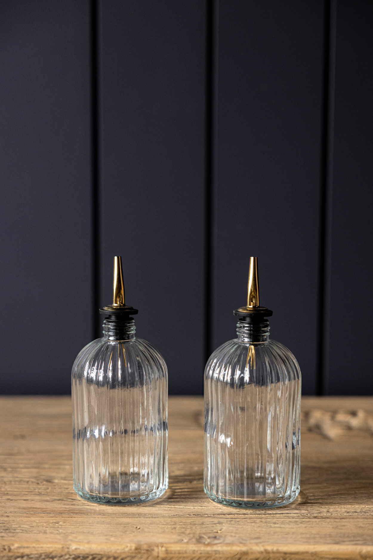 Olive Oil Fluted Bottles