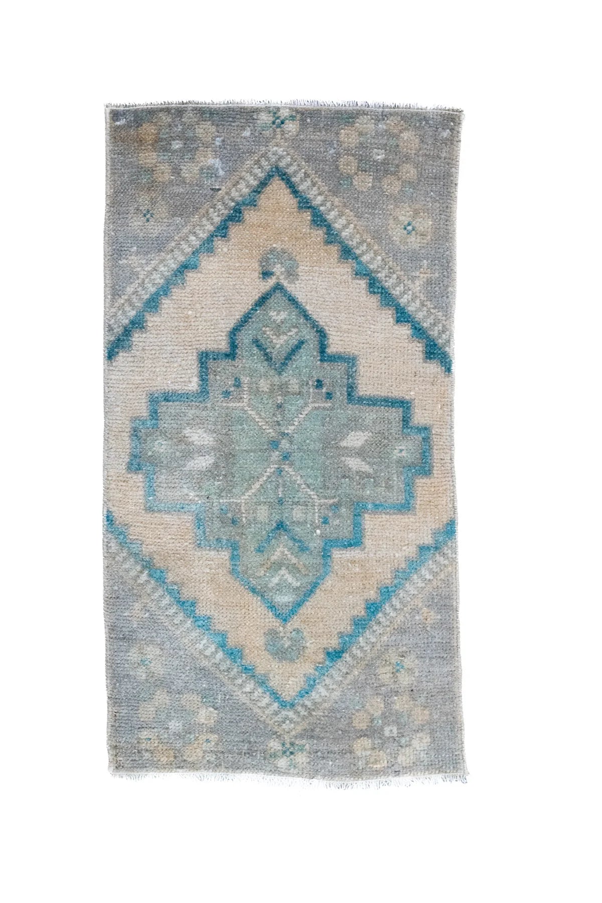 Seafoam Medallion Vintage Rug