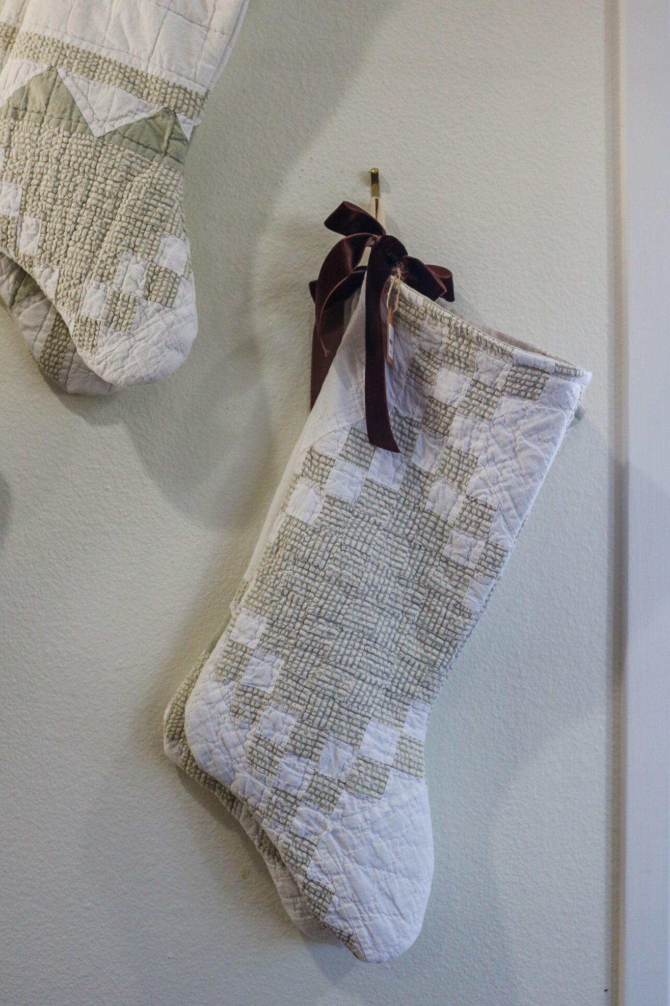 Handmade Vintage Quilt Holiday Stocking