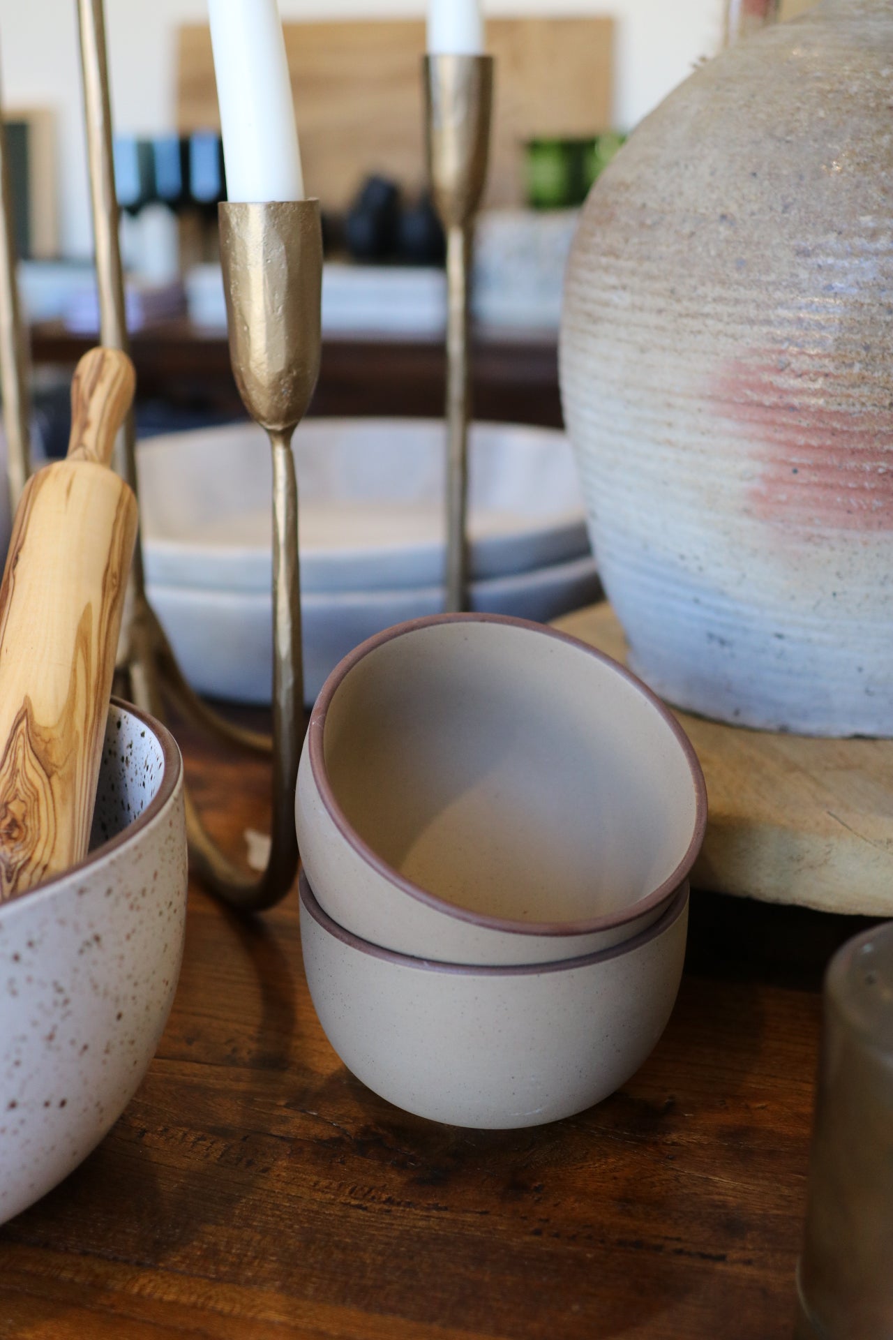 Ceramic Neutral Snack Bowl