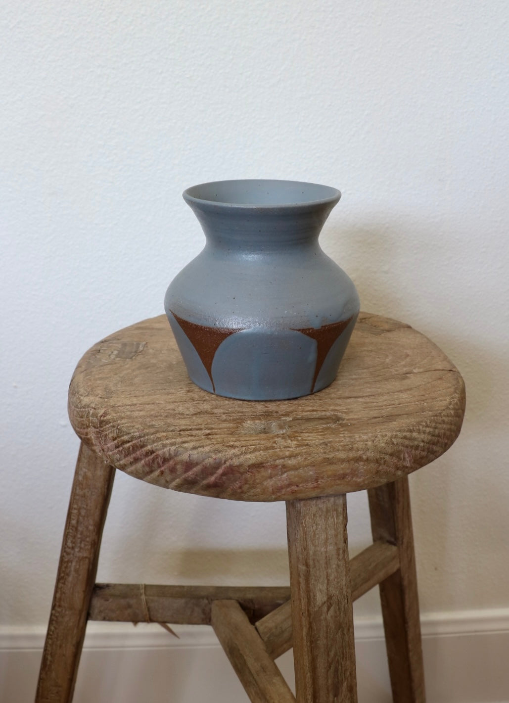 Short Blue Vase