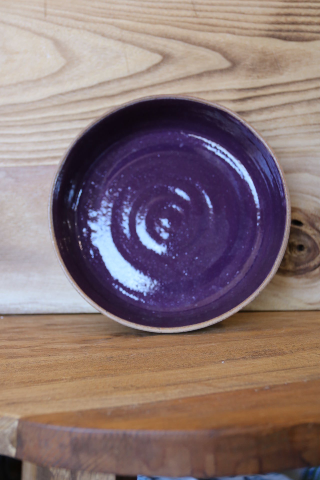 Plum & Speckle Serving Bowl