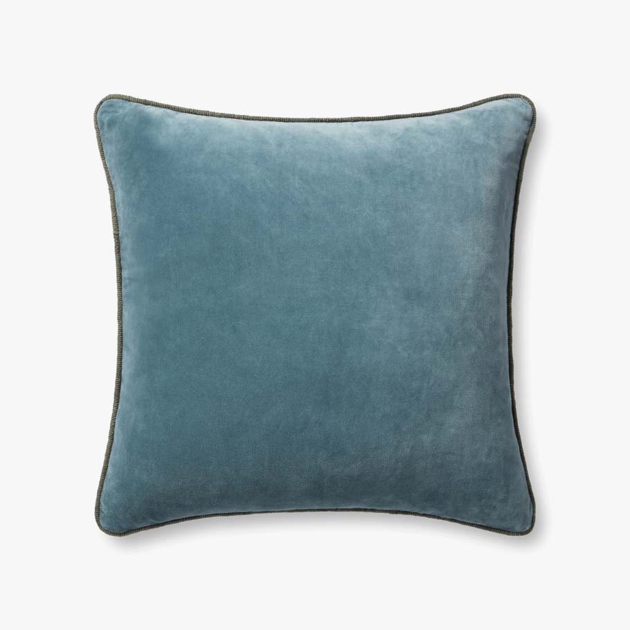 Chris Loves Julia Liza Blue Pillow - Cover Only