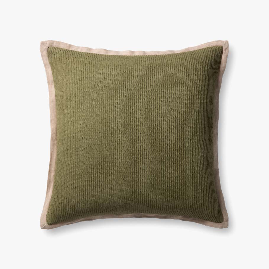 Green Tan Edge 22"x22"