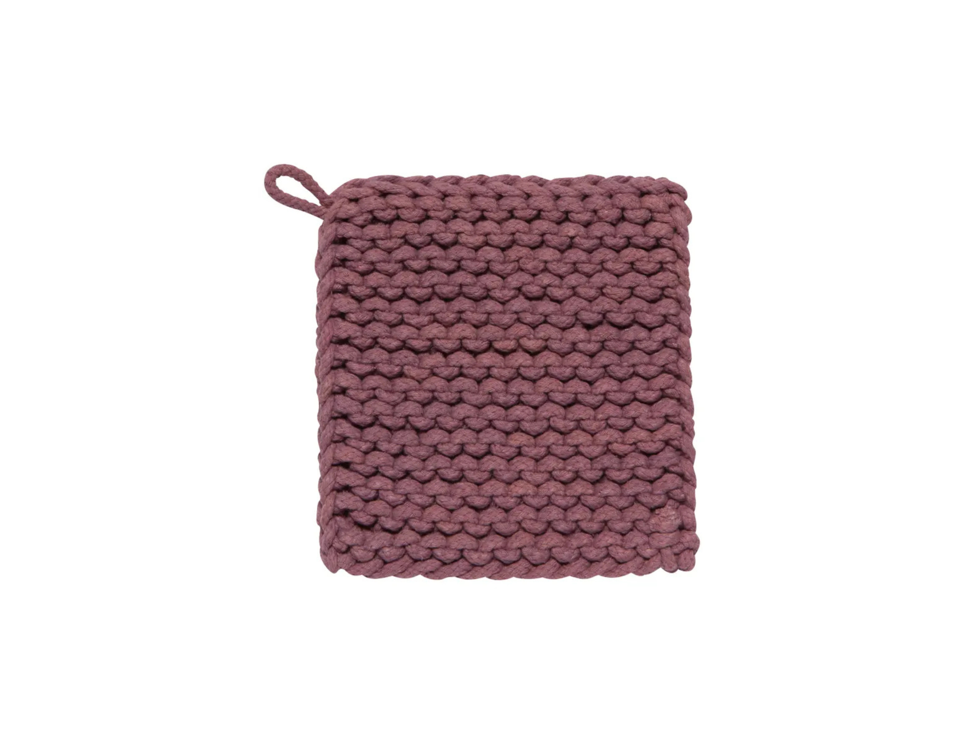 Knit Potholder | Ash Plum