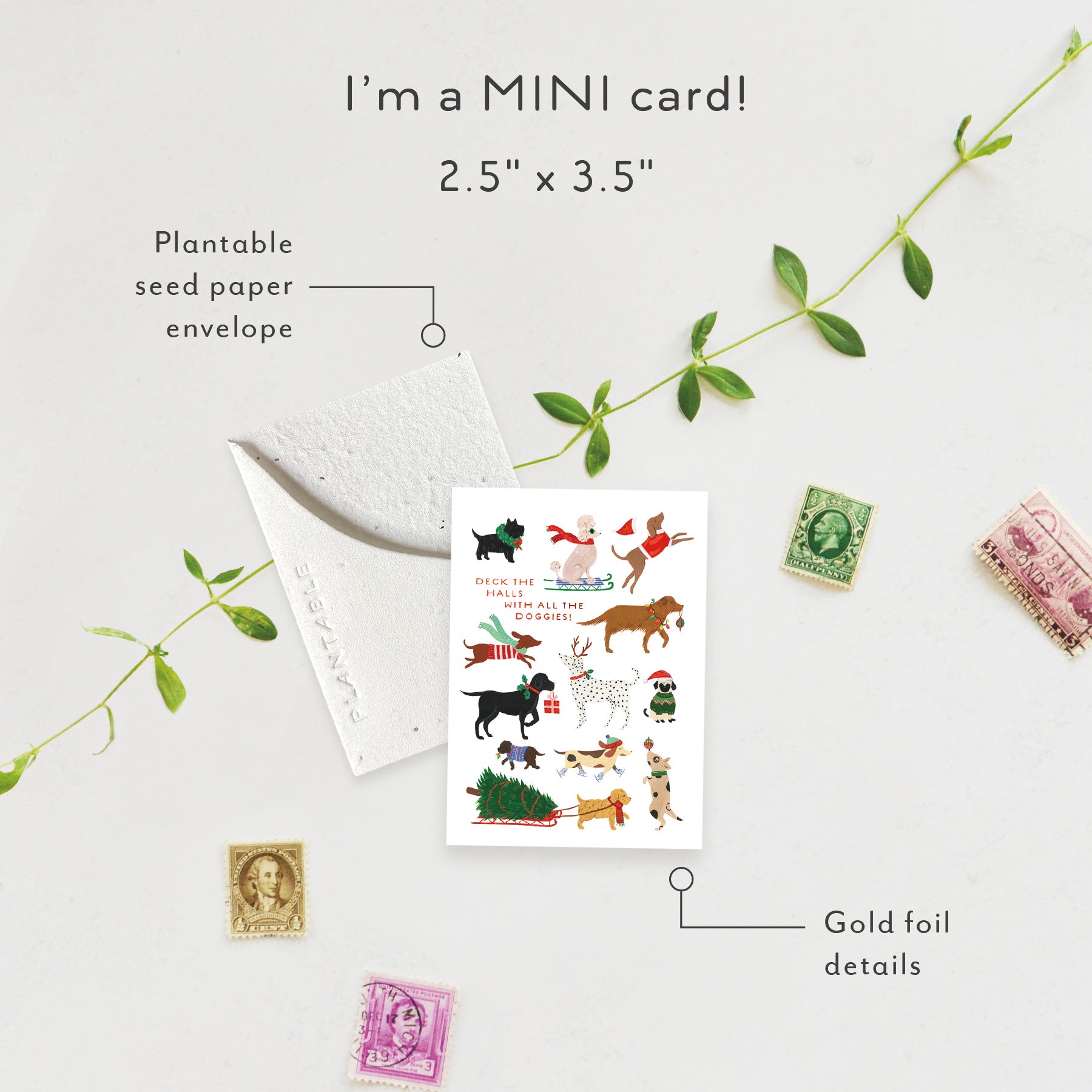 Mini Deck The Halls Card