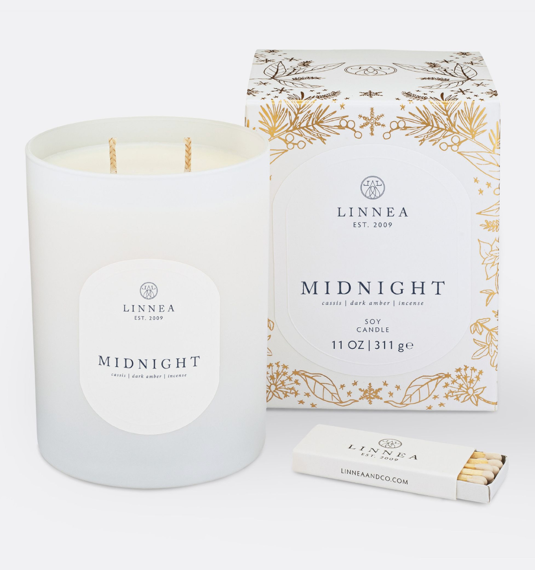 Linnea Midnight Large 2-wick Candle