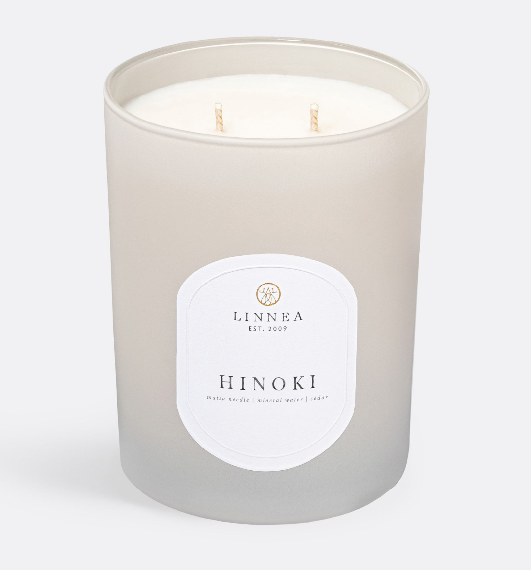 Linnea Hinoki Large 2-wick Candle