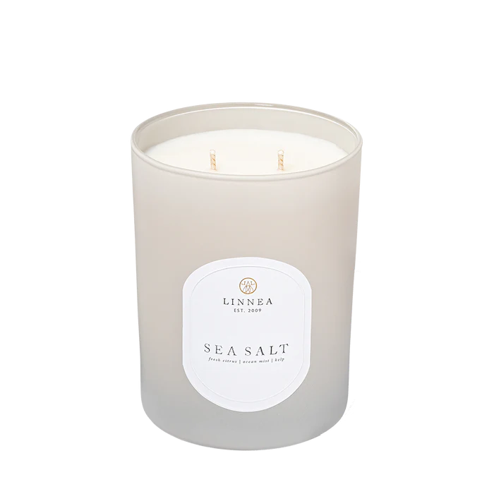 Linnea Sea Salt Large 2-wick Candle