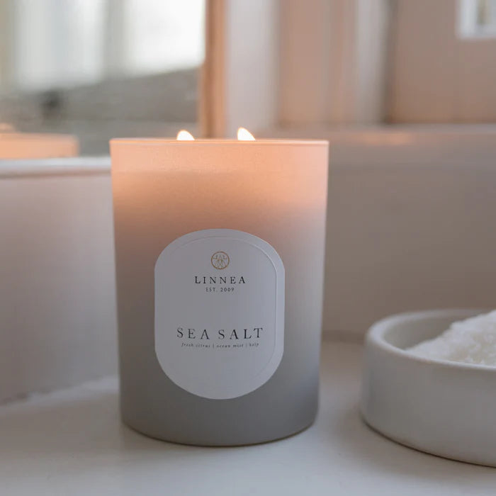 Linnea Sea Salt Large 2-wick Candle