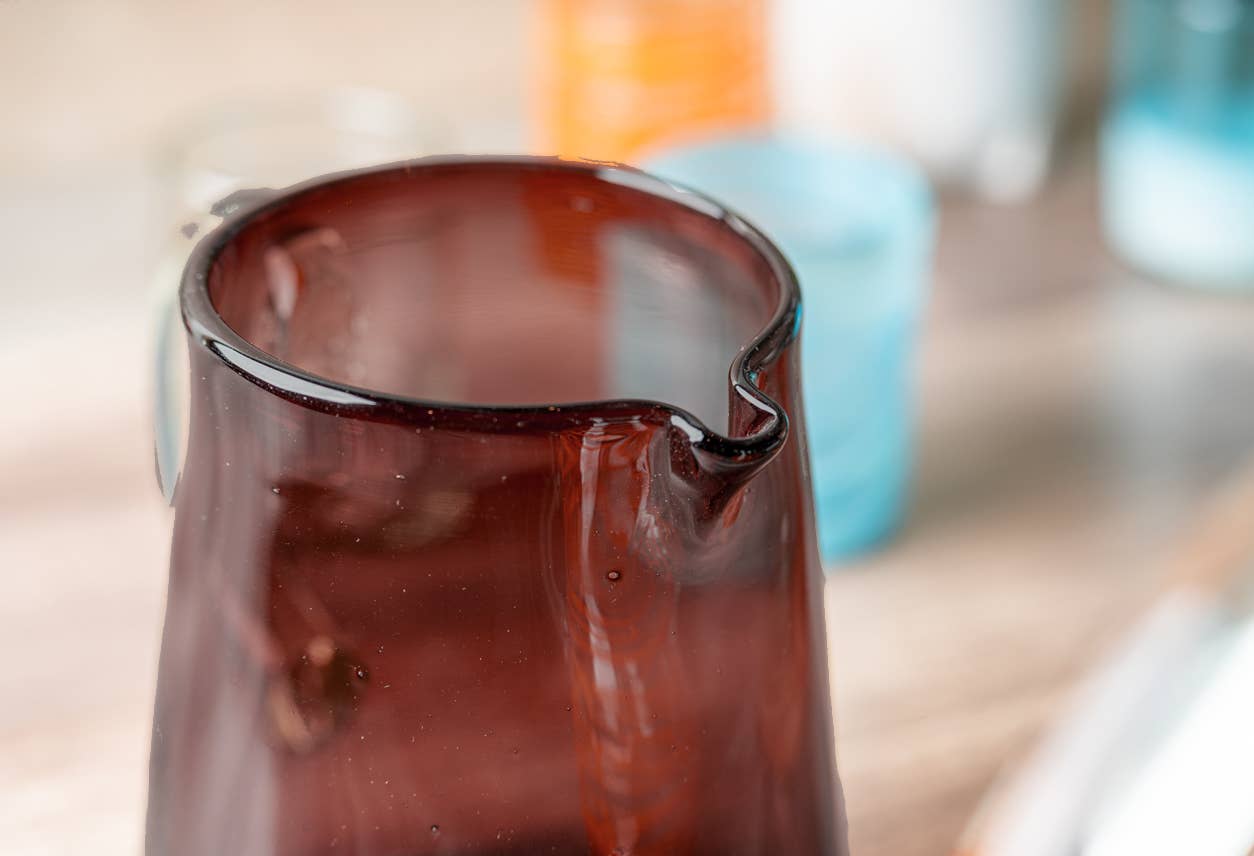 Handblown Glass Pitcher