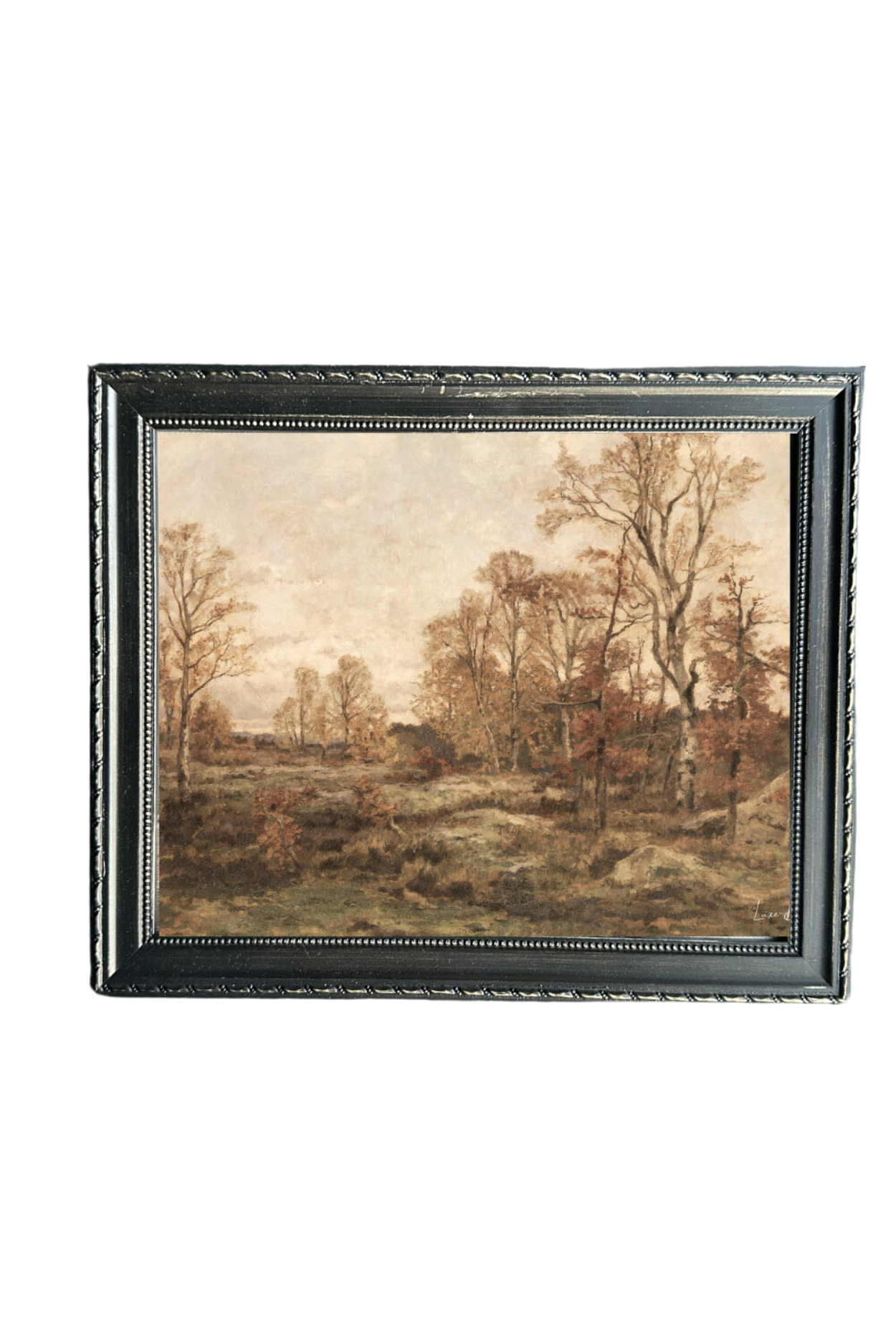 Fall Landscape | French Country Black Framed Art