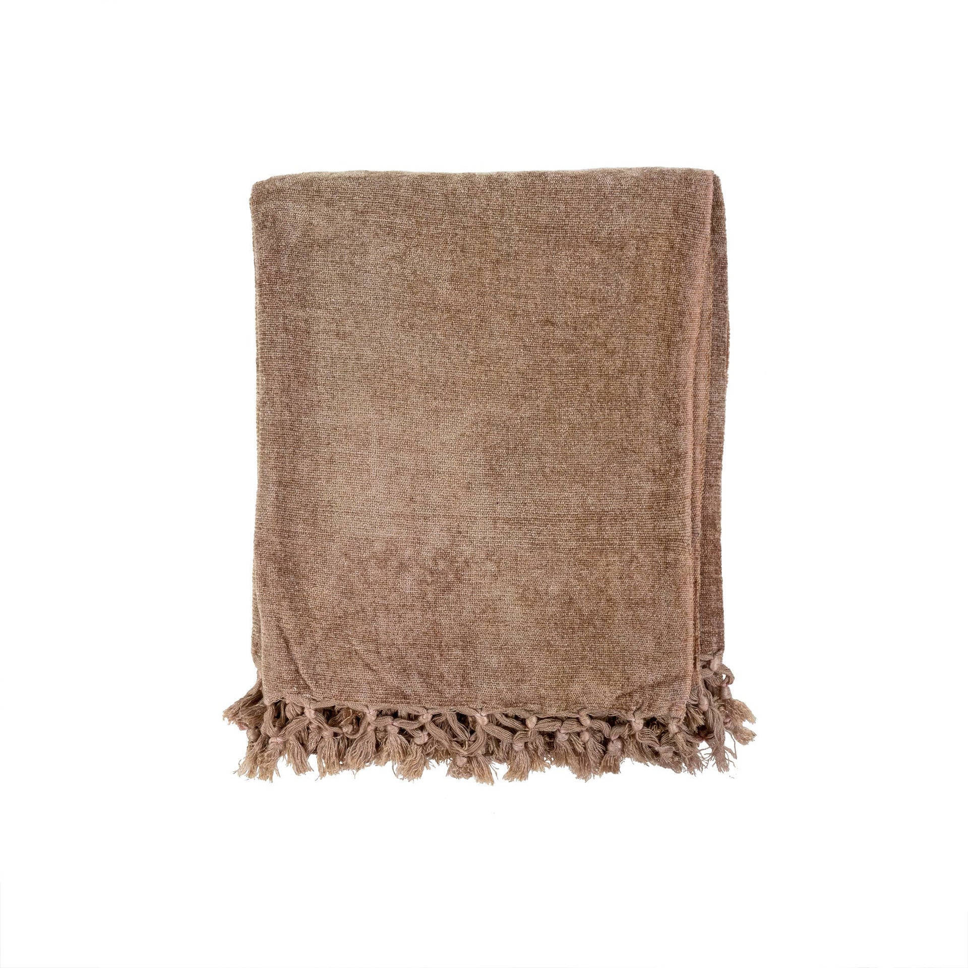 Beige Throw Ultra-Soft Chenille