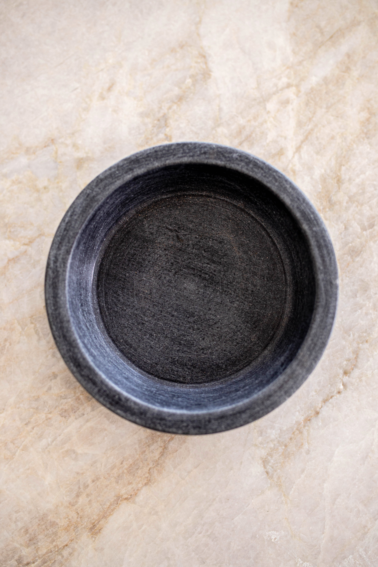 Dark Grey Stone Soap & Dish Brush Holder