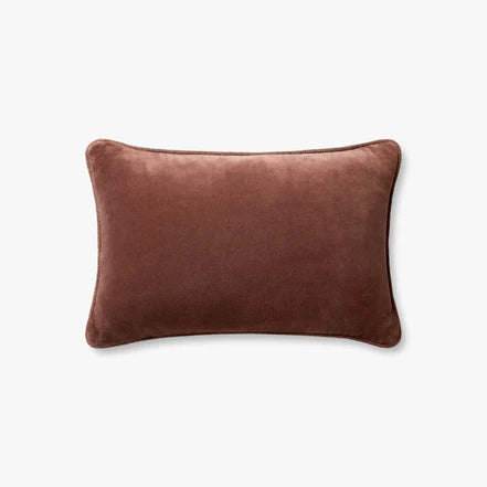 Chris Loves Julia × Loloi Cinnamon 13" x 21" Pillow