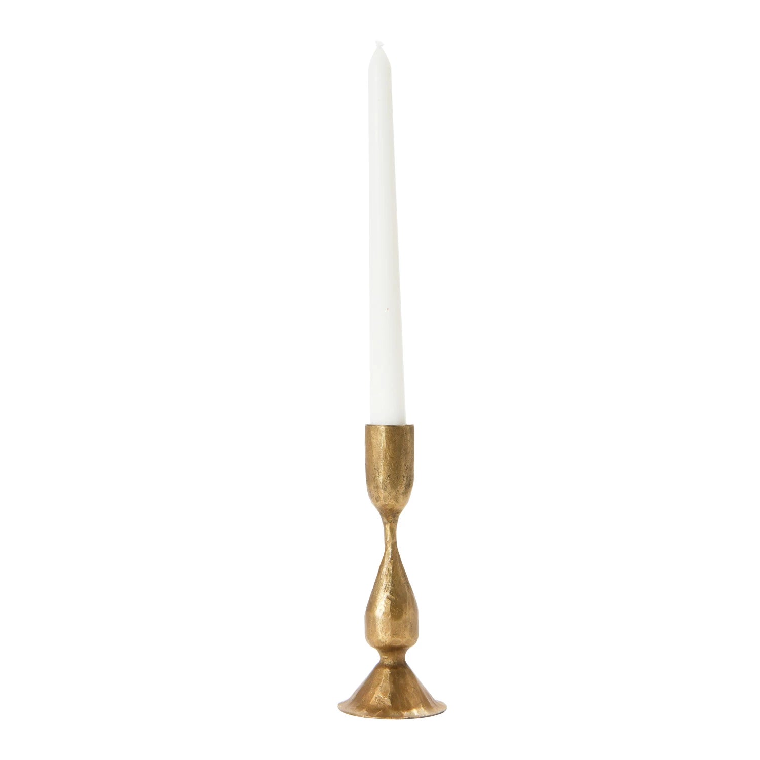 Aged Brass Candle Holder