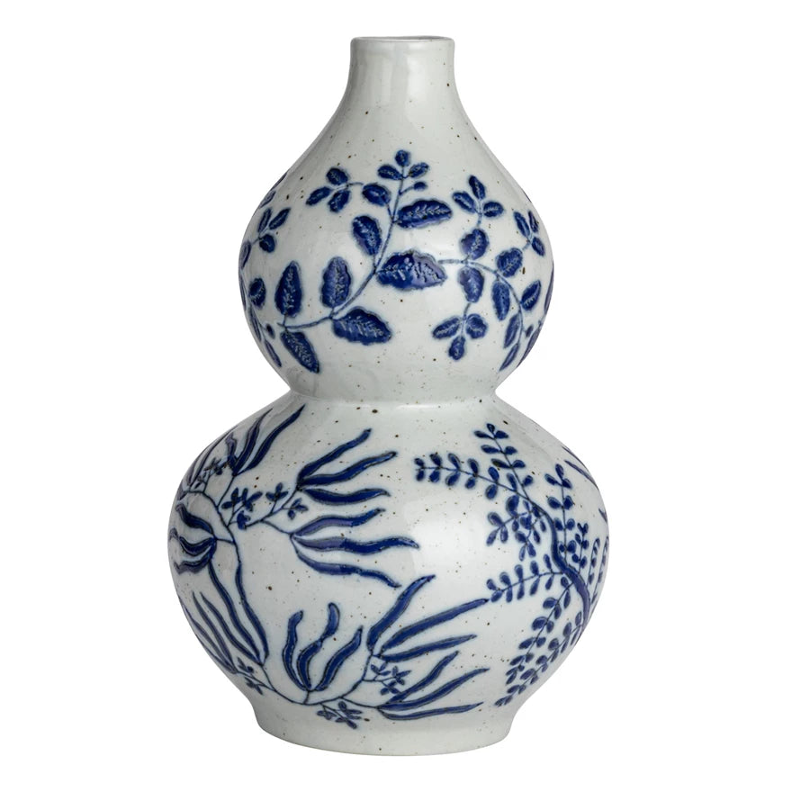 Indigo Stoneware Vase