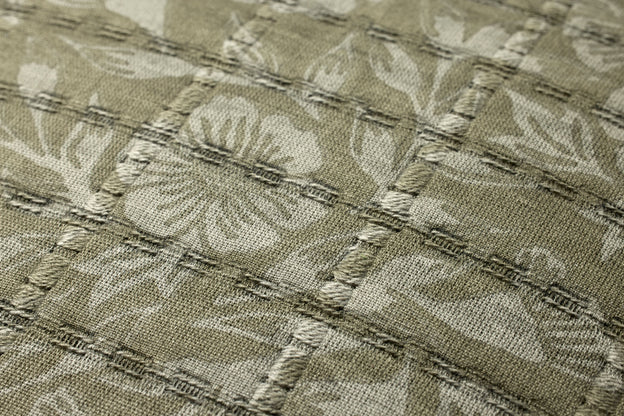 Jean Stoffer × Loloi Green/Grey 18" x 18" Pillow