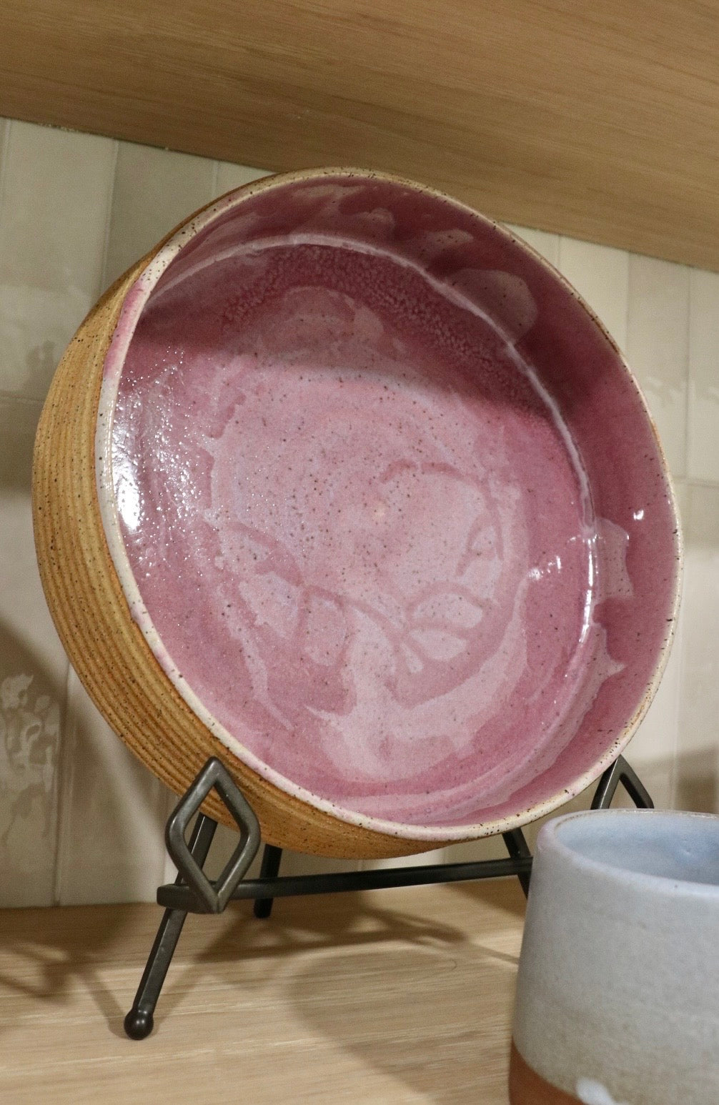 Pink Clay Fruit Bowl