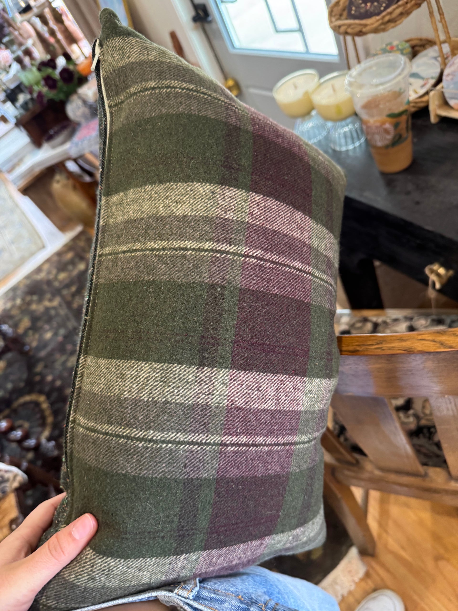 Custom Plaid Lumbar - Cover Only