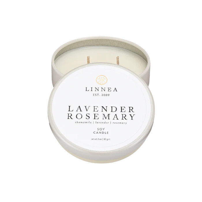 Linnea Lavender Rosemary Petite 2-wick Candle