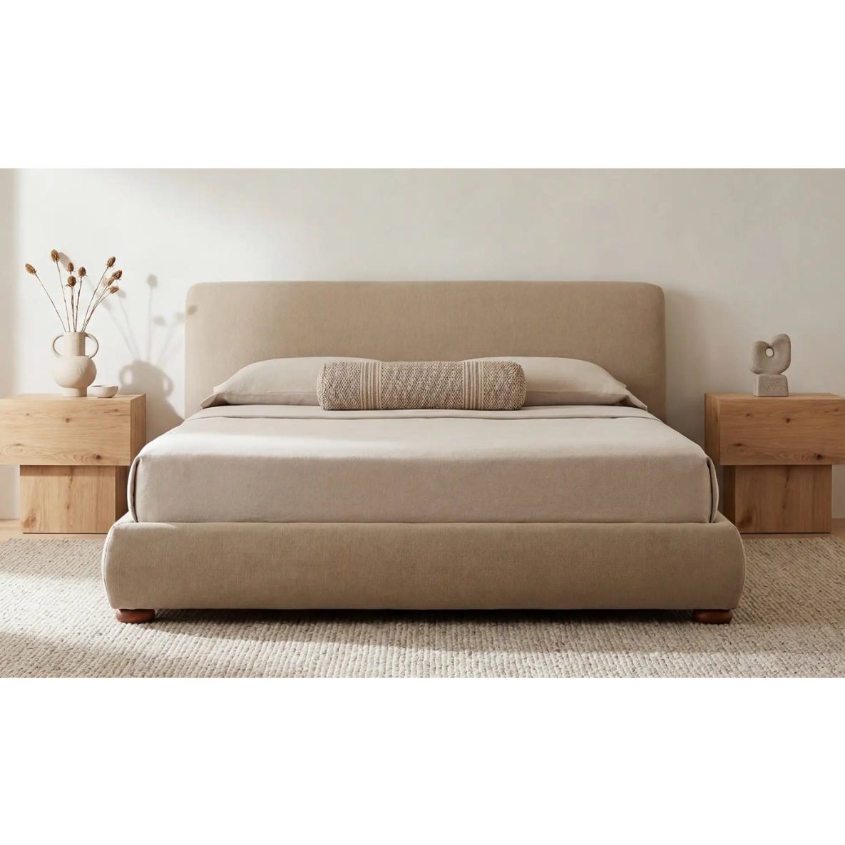 Bennett Storage Bed Warm Beige